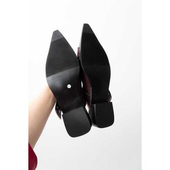 NWOT Chocolate Cherry Buckle Flats, Size 11 - Picture 10 of 10